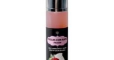 LUBRICANTE Y ACEITE ESTIMULANTE EFECTO CALOR 2 EN 1 FRESA Y NATA 50 ML
