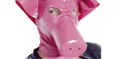 MASCARA CERDO ROSA