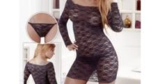 MINI VESTIDO DE ENCAJE
