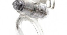 ANILLO VIBRADOR CONEJITO TRANSPARENTE
