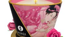 VELA DE MASAJE SHUNGA PÉTALOS DE ROSA 170ML