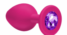 PLUG JOYA ANAL SILICONA ROSA MORADO S